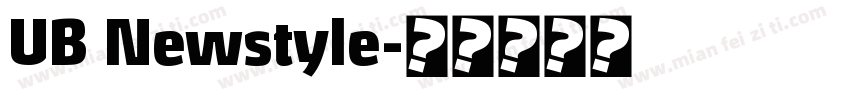 UB Newstyle字体转换